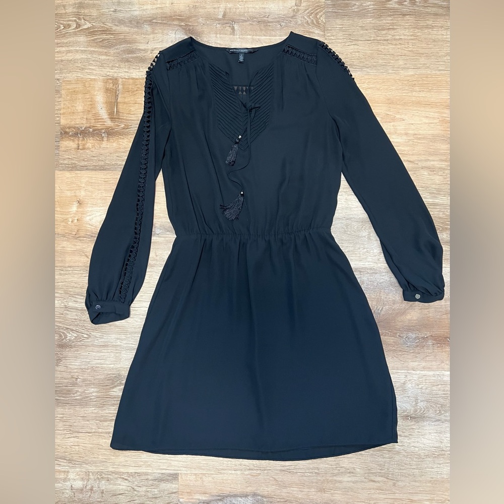 Boho style little black dress